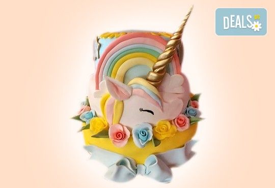 За принцеси! Торта за момичета с 3D дизайн с еднорог или друг герой,