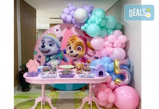 Тематично детско парти с украса от балони и винил + 100 мин. анимация