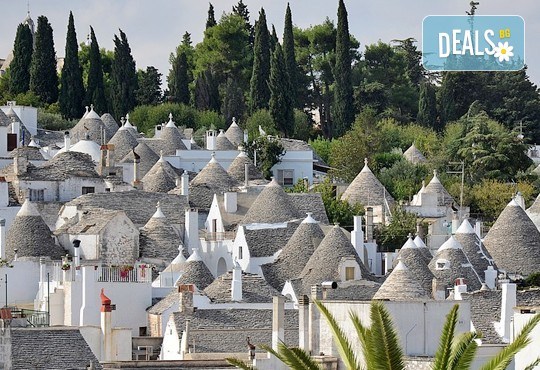 Романтична приказка в Южна Италия през 2020г.! 3 нощувки със закуски в хотел 3*, транспорт, водач, посещение на Алберобело, Матера и още! - Снимка 7