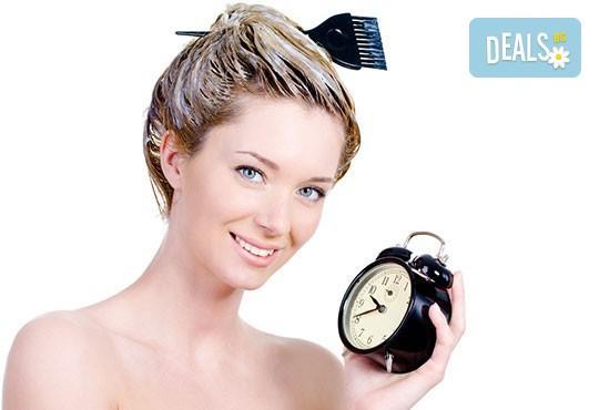 Нов цвят! Боядисване с боя на клиента + подстригване, терапия с маска и прическа от Студио за красота BEAUTY STAR до Mall of Sofia - Снимка 2