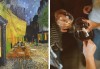 3 часа рисуване на тема Кафе тераса през нощта на Ван Гог, с напътствията на професионален художник + чаша вино, минерална вода и мини сандвичи в Арт ателие Багри и вино! - thumb 1