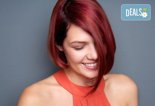 Вашият нов цвят! Боядисване с боя на клиента, терапия с Selective, кератинова терапия с маска + прическа в Салон Blush Beauty! - Снимка 2