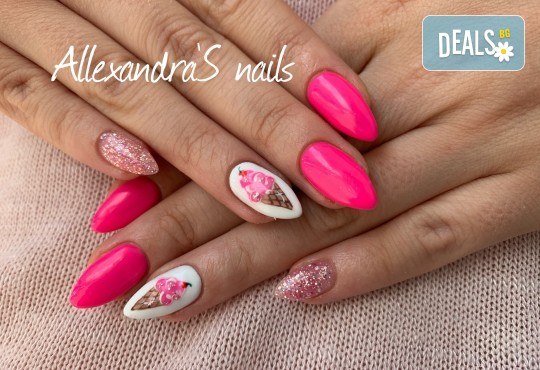 Дълги и изящни нокти! Изграждане на ноктопластика с гел и маникюр с гел лак в студио Бейбъл, Студентски град! - Снимка 6