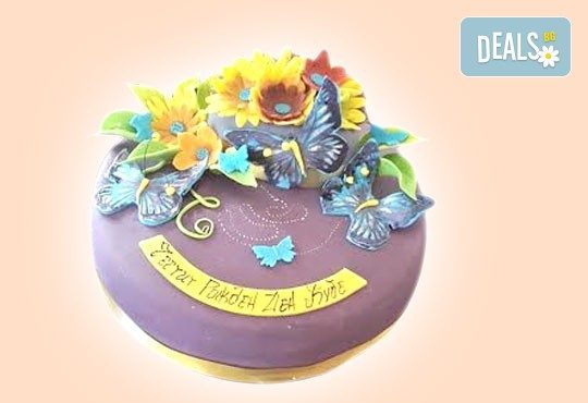 Торта с цветя! Празнична 3D торта с пъстри цветя, дизайн на Сладкарница Джорджо Джани - Снимка 26