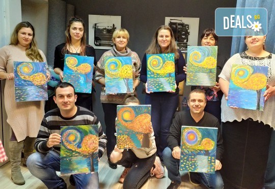 3 часа рисуване на Надежда с акварел на 19.01. от 18ч. + чаша вино в Пух арт студио - Снимка 6