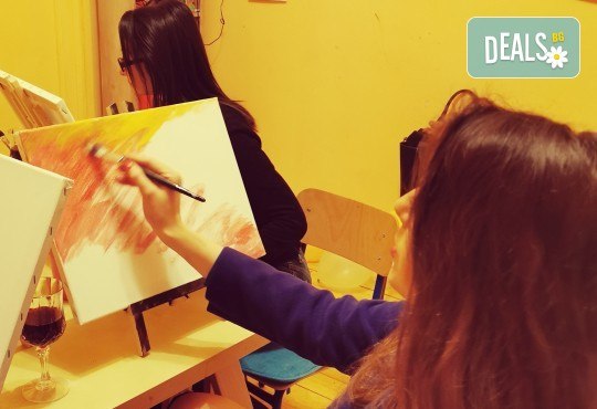 Настроение и изкуство! 3 часа арт занимания по избор и чаша вино в Арт школа Слънчеви приказки - Снимка 5