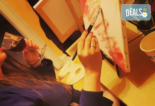 Настроение и изкуство! 3 часа арт занимания по избор и чаша вино в Арт школа Слънчеви приказки - Снимка 6