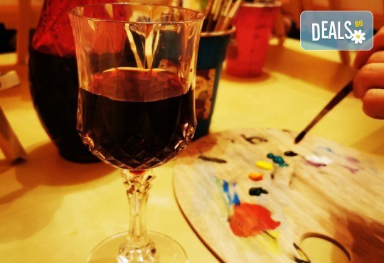 Настроение и изкуство! 3 часа арт занимания по избор и чаша вино в Арт школа Слънчеви приказки - Снимка 7