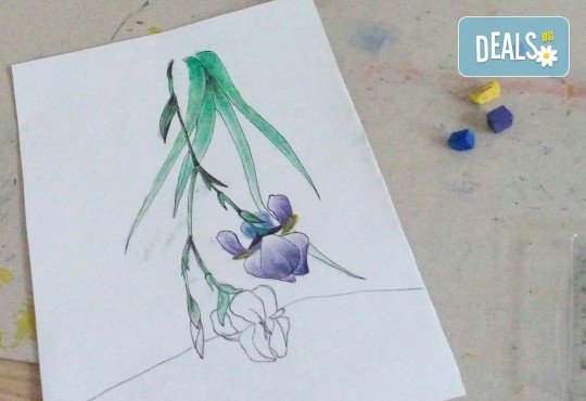 Настроение и изкуство! 3 часа арт занимания по избор и чаша вино в Арт школа Слънчеви приказки - Снимка 8