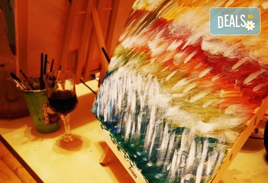 Настроение и изкуство! 3 часа арт занимания по избор и чаша вино в Арт школа Слънчеви приказки - Снимка 2