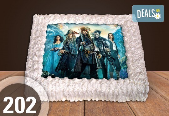 Експресна торта от днес за днес! Голяма детска торта 20, 25 или 30 парчета със снимка на любим герой от Сладкарница Джорджо Джани - Снимка 96