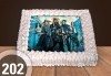 Експресна торта от днес за днес! Голяма детска торта 20, 25 или 30 парчета със снимка на любим герой от Сладкарница Джорджо Джани - thumb 96