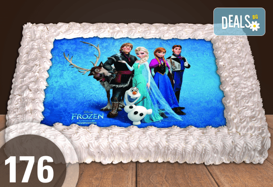 Експресна торта от днес за днес! Голяма детска торта 20, 25 или 30 парчета със снимка на любим герой от Сладкарница Джорджо Джани - Снимка 72