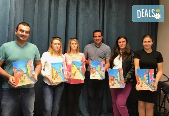 3 часа рисуване на Зимна приказка на 31.01. от 19ч. + чаша вино в Пух арт студио - Снимка 9