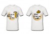 Романтично и забавно! 2 броя тениски за двойки със снимка или щампа по Ваш избор от Хартиен свят! - thumb1 3