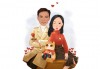 Подарете с любов за Свети Валентин или 8-ми март! Изработка на карикатура с готов дизайн, с рамка и подарък: картичка от Хартиен свят - thumb 3