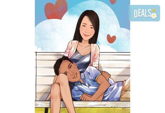 Подарете с любов за Свети Валентин или 8-ми март! Изработка на карикатура с готов дизайн, с рамка и подарък: картичка от Хартиен свят - Снимка 5