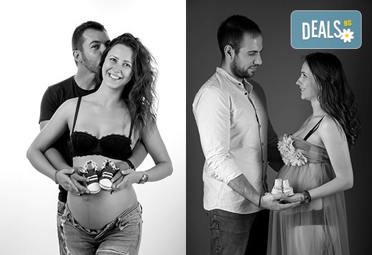 60-минутна фотосесия за бременни в студио с включени аксесоари, дрехи и ефекти + обработка на всички заснети кадри, от Chapkanov photography - Снимка 6