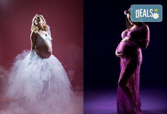 60-минутна фотосесия за бременни в студио с включени аксесоари, дрехи и ефекти + обработка на всички заснети кадри, от Chapkanov photography - Снимка 7