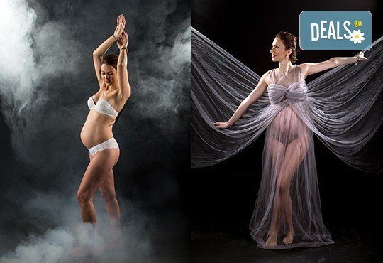 60-минутна фотосесия за бременни в студио с включени аксесоари, дрехи и ефекти + обработка на всички заснети кадри, от Chapkanov photography - Снимка 8