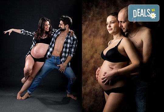60-минутна фотосесия за бременни в студио с включени аксесоари, дрехи и ефекти + обработка на всички заснети кадри, от Chapkanov photography - Снимка 9