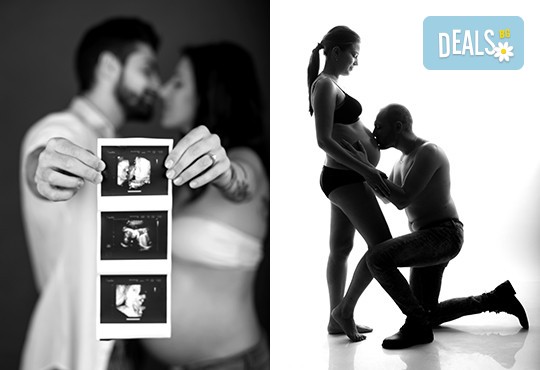 60-минутна фотосесия за бременни в студио с включени аксесоари, дрехи и ефекти + обработка на всички заснети кадри, от Chapkanov photography - Снимка 11