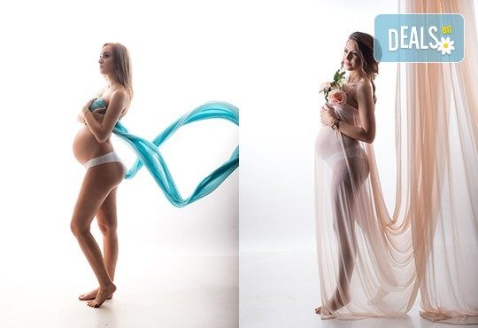 60-минутна фотосесия за бременни в студио с включени аксесоари, дрехи и ефекти + обработка на всички заснети кадри, от Chapkanov photography - Снимка 12