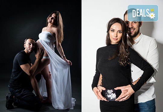 60-минутна фотосесия за бременни в студио с включени аксесоари, дрехи и ефекти + обработка на всички заснети кадри, от Chapkanov photography - Снимка 14