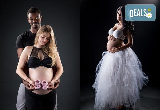 60-минутна фотосесия за бременни в студио с включени аксесоари, дрехи и ефекти + обработка на всички заснети кадри, от Chapkanov photography - Снимка 16