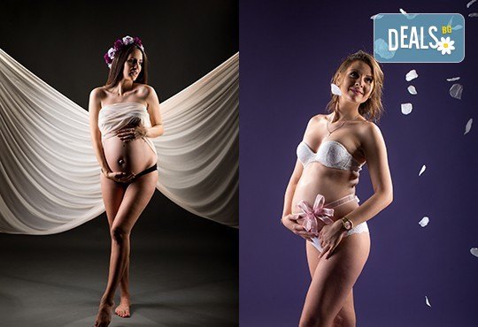 60-минутна фотосесия за бременни в студио с включени аксесоари, дрехи и ефекти + обработка на всички заснети кадри, от Chapkanov photography - Снимка 18