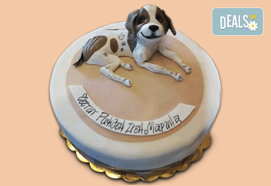 За домашен любимец: торта за Рожден ден на Вашия домашен приятел: куче, котка, рибка или др. с тематична декорация от Сладкарница Джорджо Джани - Снимка 1