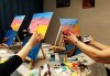 Рисуване и вино! 3 часа рисуване на картина с акрил през м. март + чаша вино в Пух арт студио - thumb 3