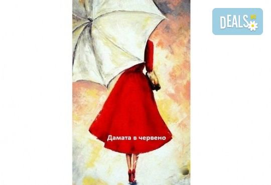 В цветовете на пролетта! Рисуване и вино: картина с акрил, метод стъпка по стъпка + чаша вино в Пух арт студио - Снимка 4