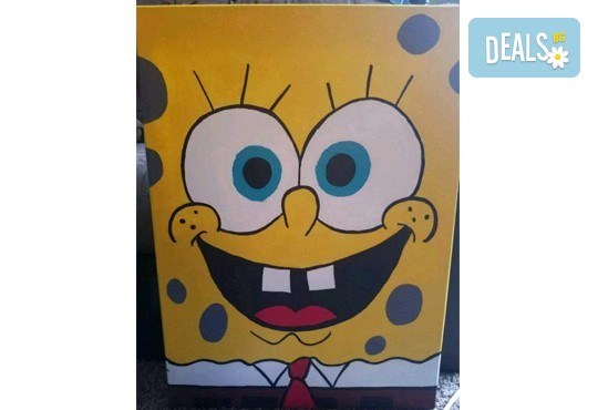 Рисуване на картина Spongebob за деца и възрастни на 02.05. от 18ч. от Образователна академия Smile - Снимка 3