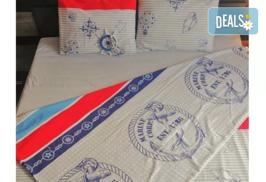 Стилен и качествен спален комплект от 100 % памук-ранфорс с десен по избор от Spalnoto Belio - Снимка 4