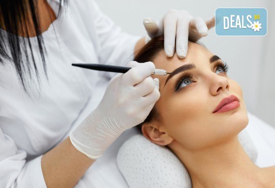 Красиво оформени черти! 3D перманентен грим на вежди по метода микроблейдинг в NSB Beauty Center - Снимка 1