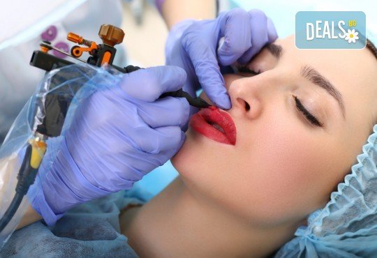 Перфектна във всеки един момент! Перманентен грим на вежди или устни или освежаване на стар перманентен грим в NSB Beauty Center - Снимка 1