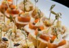 Вземете 100 вкусни и апетитни коктейлни хапки с леко пикантен ароматен мус, пушен свински бут, зелени подправки и още от H&D Catering - thumb1 2