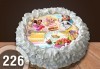 Детска торта с 12 парчета с крем и какаови блатове + детска снимка или снимка на клиента, от Сладкарница Джорджо Джани - thumb 34