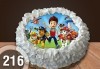 Детска торта с 12 парчета с крем и какаови блатове + детска снимка или снимка на клиента, от Сладкарница Джорджо Джани - thumb 29