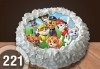 Детска торта с 12 парчета с крем и какаови блатове + детска снимка или снимка на клиента, от Сладкарница Джорджо Джани - thumb 31