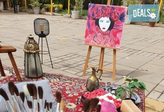 Рисуване и вино сред природата! 3 часа рисуване на тема Танц на лунна светлина на 31.05. (неделя) + чаша вино и минерална вода от Арт ателие Багри и вино - Снимка 5