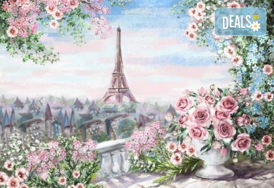 Романтика на 24-ти май! 3 часа рисуване на открито на тема Париж, с напътствията на професионален художник + чаша вино и минерална вода в Арт ателие Багри и вино - Снимка 1