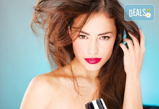 Подстригване, измиване, нанасяне на подхранваща маска Romantic и оформяне със сешоар в студио за красота Five! - Снимка 3