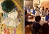 3 часа рисуване на тема Целувката по Климт на 05.06. с напътствията на професионален художник + чаша вино и минерална вода в Арт ателие Багри и вино - thumb 1