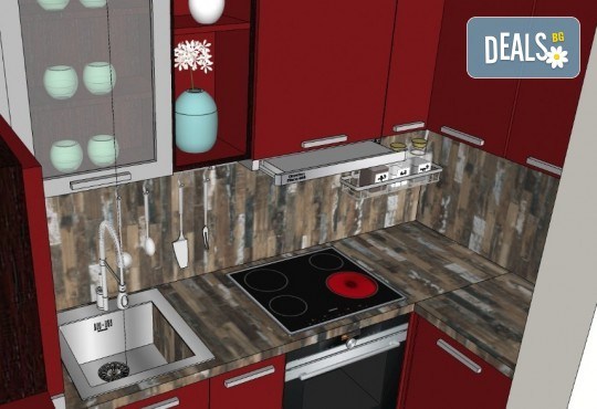 Специализиран 3D проект за дизайн на мебели + бонус: 15% отстъпка за изработка на мебелите от производител, от Дизайнерско студио Кристо Дизайн - Снимка 19