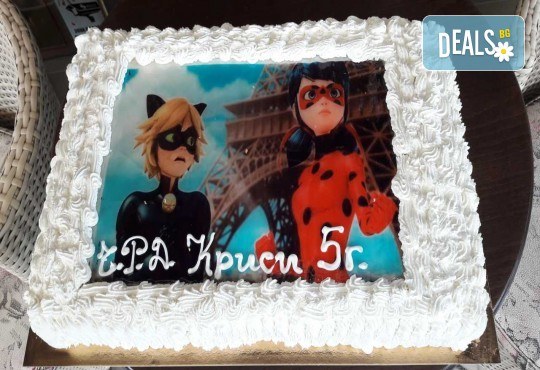 Голяма детска торта 20, 25 или 30 парчета със снимка на любим герой от Сладкарница Джорджо Джани - Снимка 10