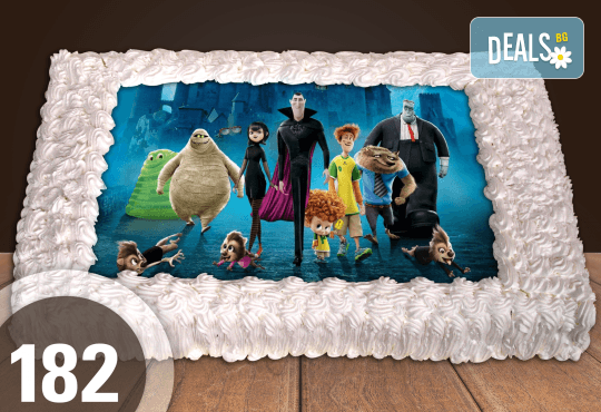 Голяма детска торта 20, 25 или 30 парчета със снимка на любим герой от Сладкарница Джорджо Джани - Снимка 73