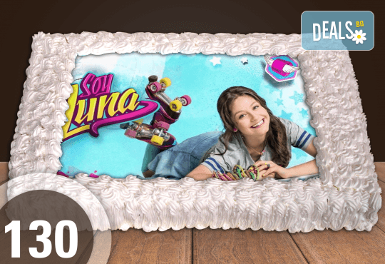 Голяма детска торта 20, 25 или 30 парчета със снимка на любим герой от Сладкарница Джорджо Джани - Снимка 27