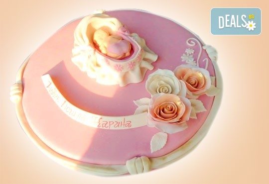 Честито бебе! Торта за изписване от родилния дом, за 1-ви рожден ден или за прощъпулник, специална оферта на Сладкарница Джорджо Джани - Снимка 21